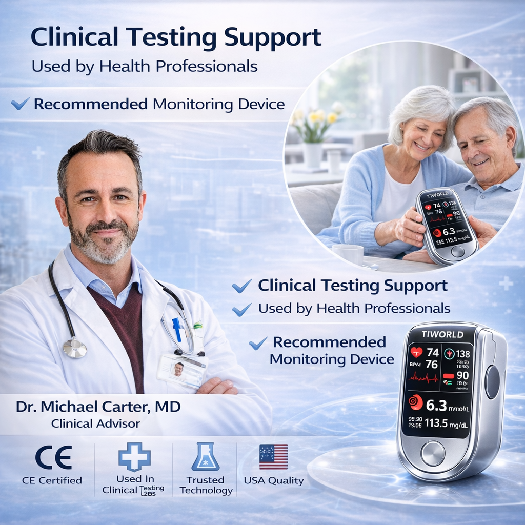 🔥Final 3 Hours : 2026 New Year Special🏆TIWORLD™ Non-Invasive Blood Glucose Meter 99.9% Accuracy （Mayo Clinic Recommended）