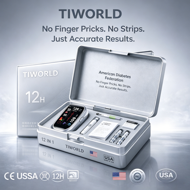 🔥Final 3 Hours : 2026 New Year Special🏆TIWORLD™ Non-Invasive Blood Glucose Meter 99.9% Accuracy （Mayo Clinic Recommended）
