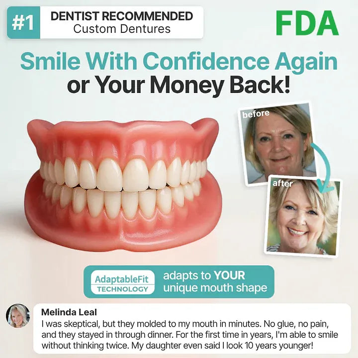 🌎Ends Today: 70% OFF! ⏰Yagoo™ Medical Full Denture with Strong Suctiond🦷Obtain American Dental Association (ADA) Certification